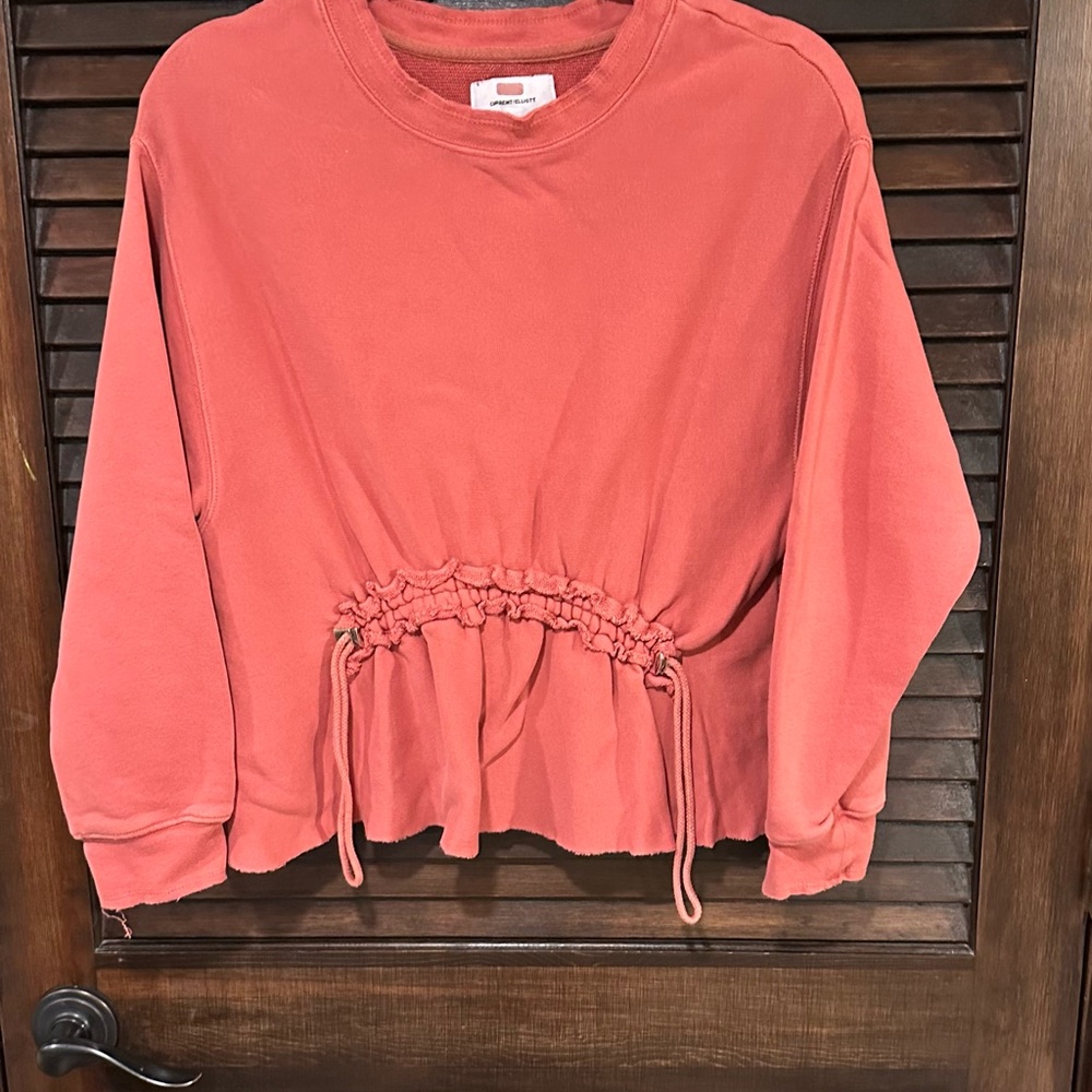 Current/Elliott Rust Drawstring Sweatshirt - image 3